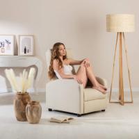 Sillón de Relajación Retrocedible Compacto, 2 Posiciones de Inclinación y Posición Cero, Apertura Push, Muebles de Masaje - details 15