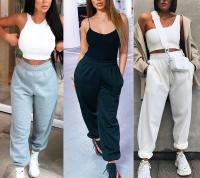 Pantalones casuales de sandalia con puños cómodos para mujer, pantalones deportivos de moda - details 2