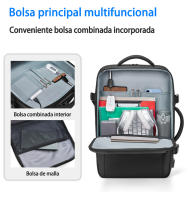 Mochila de negocios para hombre, bolsa de viaje de gran capacidad, almacenamiento multicapa, separación húmeda y seca, capacidad expandible - details 5