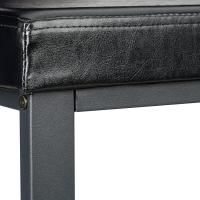 Taburete de Metal-Cuero Sintético 6-8 Pares Negro Tamaño 49x81x31 cm - details 4