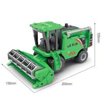 Cosechadora de simulación de granja, juguete de cosechadora, grúa, Tractor de juguete para niños, carrito de granjero, juguete, camión volquete de habilidades manuales - details 0