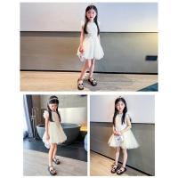 Sandalias de moda para niños verano nuevas niñas arco perla princesa zapatos suela suave antideslizante zapatos de playa - details 13