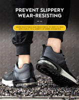 Zapatos De Seguridad Para Trabajo Con Punta De Acero Antideslizantes Y Respirables Para Hombres Botas De Trabajo Ligeras Y Confortables Para Construcción - details 9