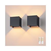 Aplique de Pared Exterior Con G9 LED Bombillas Reemplazables, Blanco Cálido 3000K Lampara de pared Interior/Exterior IP54 Ángulo ajustable Lámpara Pared (Antracita) - details 12
