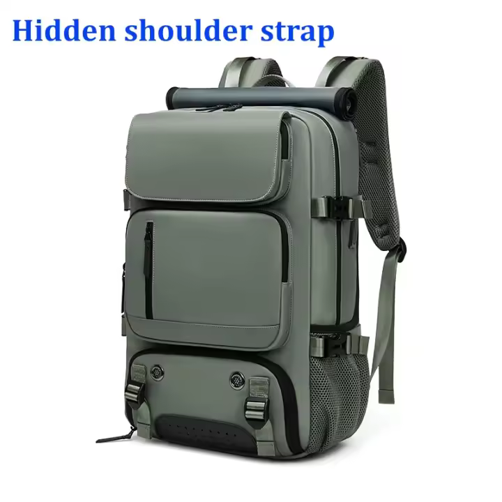 Mochila de Viaje Impermeable 16 pulgadas Para Portátil de Negocios con Bolsa de Zapatos Oculta Puerto de Carga USB Ideal para Senderismo y Camping - 1