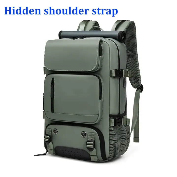 Mochila de Viaje Impermeable 16 pulgadas Para Portátil de Negocios con Bolsa de Zapatos Oculta Puerto de Carga USB Ideal para Senderismo y Camping - 1