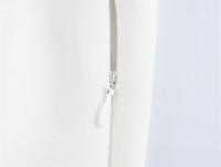 Polo blanco de moda para mujer, minivestido de primavera, vestidos acanalados de manga corta - details 8