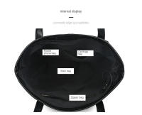 Bolso de mano de gran capacidad con cremallera cuadrada Horizontal para mujer, bolso de hombro de moda, nuevo, 2024 - details 19