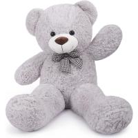 Oso de Peluche Gigante XXL Grande de Peluche de Animales de Peluche de Juguete para Niños y Novias (110 cm, Gris) - details 0