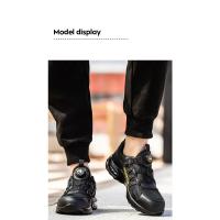 Zapatos De Seguridad Para Hombre Con Botones Giratorios Y Punta De Acero Indestructibles Antipinchazos Y Con Almohadilla De Aire Botas De Trabajo Con Suela De Goma Material De Tela Y Algodón - details 21
