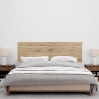 Cabecero de madera reciclada estilo paleta horizontal, cama de paletas, herrajes incluidos (160x46 paleta 5, madera Cambrian) - details 3