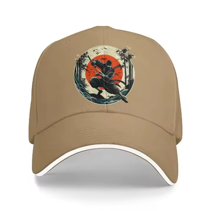 Moda Color puro papá sombreros Ninjutsu Casual sombrero visera gorras japonés Ninja Samurai gorra con visera - 1