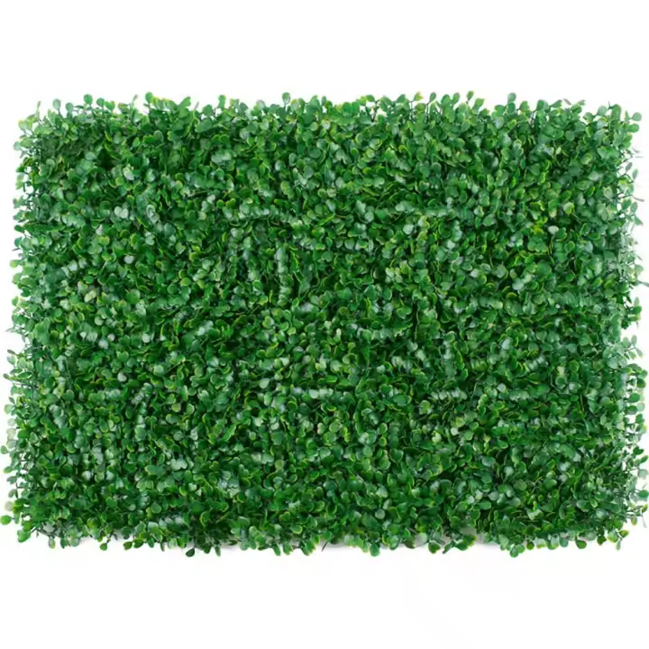 Césped simulado pared de planta verde plástico césped artificial falso césped berro milán hierba planta pared flor y hierba decoración - 1