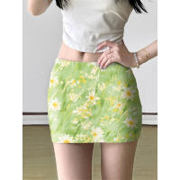 BUNO-Minifalda con estampado floral para mujer, ropa de verano, falda ajustada de tubo de cintura media, faldas bonitas para fiesta de noche, ropa de calle Y2K - details 5