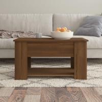 Mesa de centro, mesa auxiliar, consola lateral, salón, sofá, sala de estar, cafetería, muebles, mobiliario, madera contrachapada blanca, 79x49x41 cm - details 39