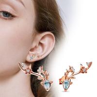 Pendientes de plata de ley 925, conjunto de seis pendientes de moda seleccionados, aretes de plata, pendientes de plata, rosa brillante, regalo - details 2