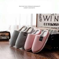 Invierno cálido piel para hombres mujeres parejas casa antideslizante zapatos suaves comodidad tacón plano hogar interior dormitorio Zapatillas de felpa - details 1