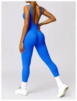 Monos de Yoga sin Mangas de Espalda Abierta Ropa de Gimnasio de Ajuste Cerrado para Mujeres - details 15