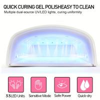 Secador de uñas con lámpara LED UV, luz de uñas de Gel, lámpara de uñas recargable con ajuste de temporizador, lámpara de Uñas de Gel UV para uñas de Gel - details 0