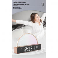Reloj Despertador Inteligente de Color Dazzle Luz Ambiental en Stock Despertador de Iluminación y Decoración - details 6