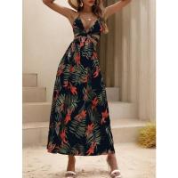 Nueva falda de mujer, estampada, sin espalda, de ence, con abertura - details 23
