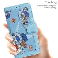 Funda tipo billetera de cuero premium para Motorola Moto G05 G14 G15 Power G24 G34 G54 G84 E15 G 5G Play KickStand Flowers Strap Card Slot Cover - details 8