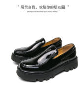 Plataforma de moda para hombres que aumenta los mocasines club nocturno estilista zapatos de moda. - details 4