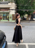 Vestido de Suspensor de Cuello Diseño de Verano para Mujeres Cintura Recortada, Adelgazante - details 6