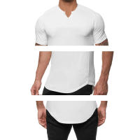 Muscleguys Camiseta de Fitness para Hombres Ajuste Cero, Secado Rápido, Pantalla Sólida, Cuello en V, Ropa de Gimnasio de Poliéster - details 13