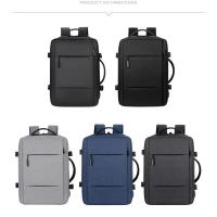 Mochila de viaje clásica para hombre, morral de negocios expandible con USB, bolsa de gran capacidad para ordenador portátil, impermeable, a la moda - details 2