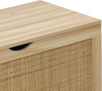 Zapatero de Dos Puertas Zapatero Estrecho Acabado en Pino y Rattan Medidas 60 cm x 82 cm x 24 cm - details 22