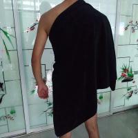 Toalla de baño de microfibra: toalla facial suave y liviana, baño inodoro, spa, toalla de gimnasio (negro) - details 5