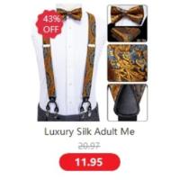 Chaleco de seda sólida para hombre, corbata de color champán, rosa, azul, verde, morado y rojo, gemelos de pañuelo, clips formales para boda y negocios - details 31
