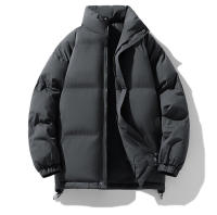 Chaqueta de pan con cuello alto para hombre, camiseta de algodón gruesa y cálida, informal, multicolor, mismo estilo, invierno - details 22