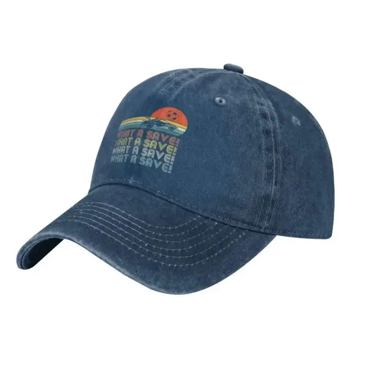 Moda What A Save Vintage Retro Rocket Soccer Car League Gorra de béisbol Sombreros de algodón Gorras de vaquero Unisex - 1