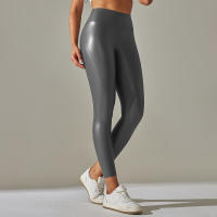 Nessaj-mallas de cuero Pu para mujer, pantalón adelgazante sexy, medias de cintura alta - details 11
