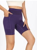 Mallas deportivas multifuncionales con bolsillo de malla para mujer, pantalones cortos de Yoga para Fitness sin costuras, pantalones cortos para correr con bolsillos reflectantes - details 16