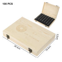 Caja De Almacenamiento Para Monedas De Madera HOOMIN Con Base Ajustable Y Antioxidante Estuche Clásico Ecológico Para Coleccionistas - details 7
