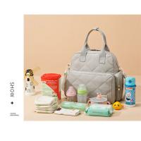 Nueva mochila antisalpicaduras multifuncional de moda de gran capacidad, bolso de maternidad, bolso, mochila de color sólido. - details 4