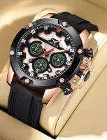 Reloj Luminoso Multifuncional Resistente al Agua 30m Correa Ajustable de Silicona - details 8