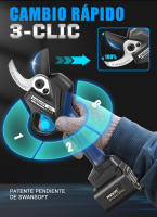 Tijeras de podar eléctricas PRU45PLUS de 25,2 V, tijeras para ramas de litio, cortasetos de ramas altas, tijeras de podar eléctricas Fruittree - details 4