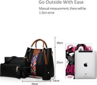 Bolsos Antirrobo de Hombro para Mujer, 4 Piezas, Bolso Bandolera para Mujer, Monedero - details 11