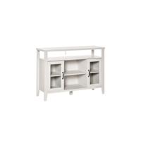 Aparador de Cocina Buffet para Salón Alacena de Almacenaje con Botellero Cajón Estante Abierto y 2 Armarios con Puertas de Cristal Moderno para Comedor 100x33x80 cm Blanco - details 7