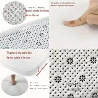 Alfombra de cocina antideslizante con rayas abstractas de cebra Solar ondulada, felpudo de poliéster para entrada de dormitorio, decoración del hogar, franela lavable a máquina, 1 ud. - details 0