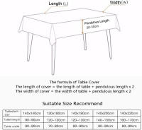 Mantel de Encaje Blanco Clásico Cubierta de Mesa Rectangular a Prueba de Polvo para Sala de Estar, Cocina, Picnic Decoración del Hogar - details 1