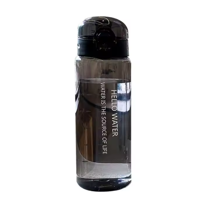 Botella de agua deportiva de 780ML, portátil, transparente, a prueba de fugas, para gimnasio, viaje, al aire libre - 1