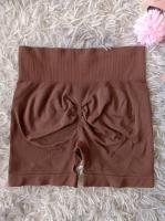 Pantalones cortos deportivos de yoga transpirables sin costuras para mujer, ajuste cómodo deportivo, ropa elástica para entrenamiento y fitness - details 17