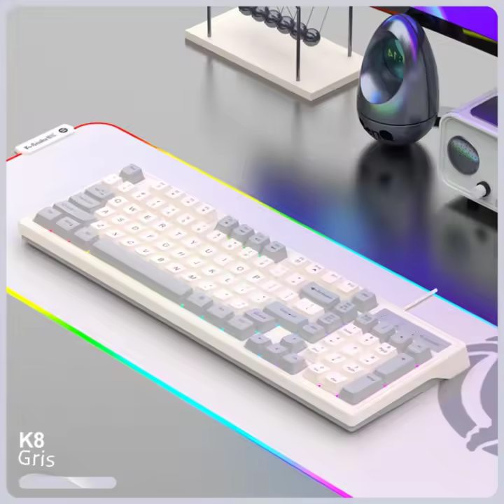 Conjunto De Teclado Y Ratón Para Juegos De Escritorio KM800, Con 98 Teclas cableadas - 1