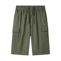 Pantalones Cortos Deportivos para Hombres CHAIFENKO Algodón Ligero y Versátil con Múltiples Bolsillos Moda de Verano Casual - details 5