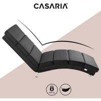 Chaise Longue Tumbona XXL London 186x89x55cm Sillón Ergonómico de Salón Oficina 180Kg Cuero Sintético Blanco - details 33